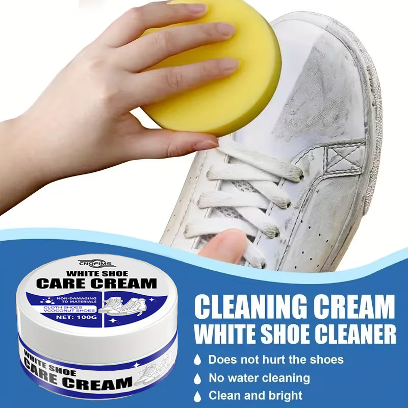 Shoe Cleaner - Crema limpiadora de zapatos blanca: quitamanchas
