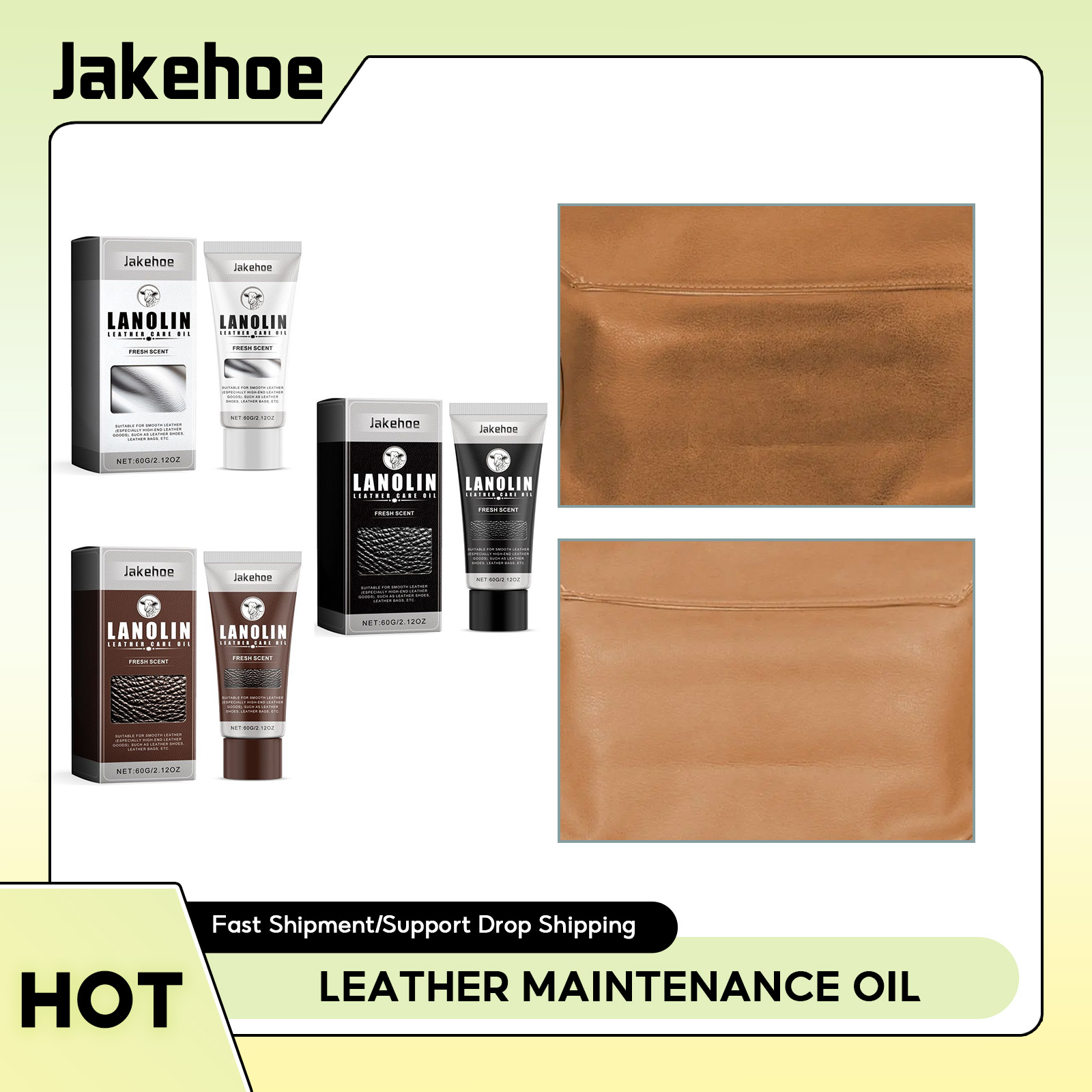 Leather Shoe Polish - Pasta restauradora de cuero antigrietas, mantenimiento