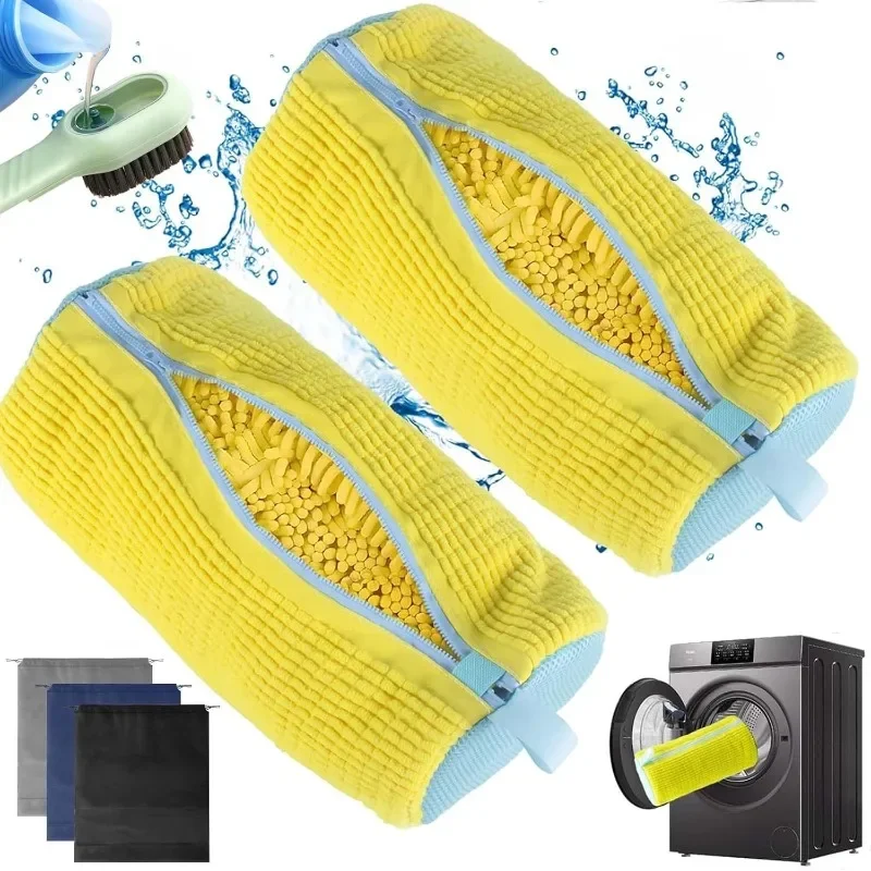 Shoe Cleaning Brush - Bolsa para lavadora de zapatos con
