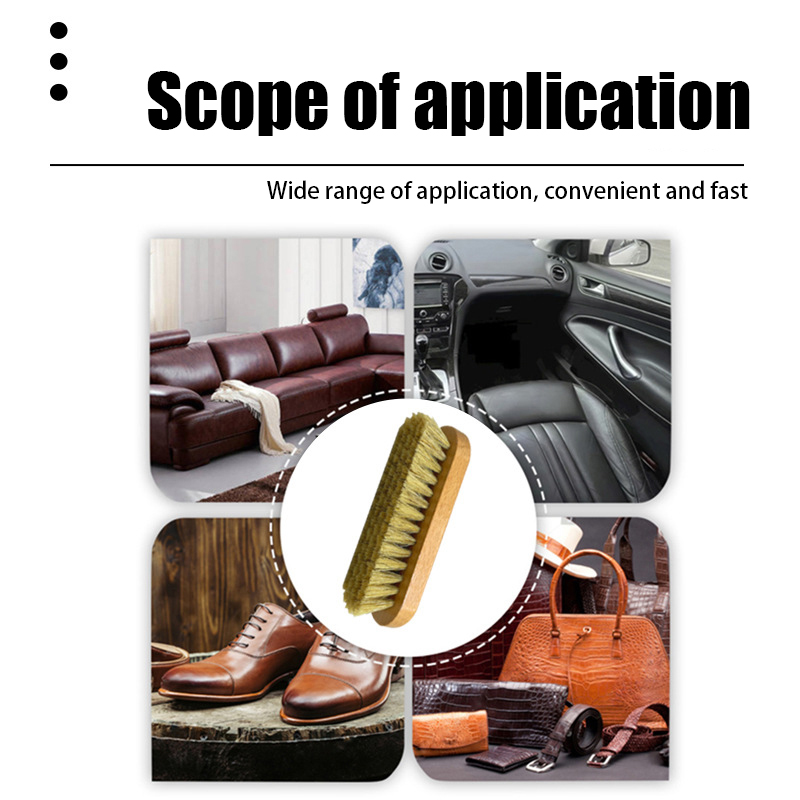 Leather Shoe Polish - Cepillo de limpieza y pulido con