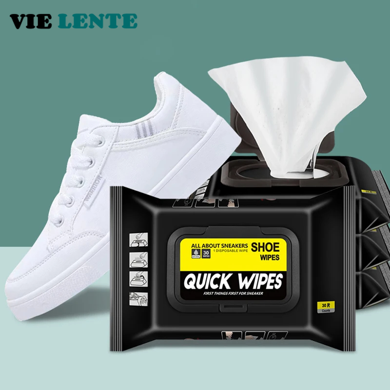 Shoe Cleaner - 12 Uds./30 Uds. Toallitas desechables para