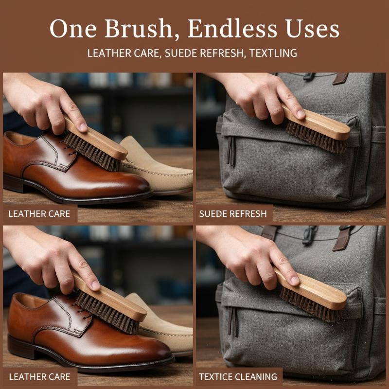 Cepillo para zapatos de madera - Leather Shoe Polish reseña y precio